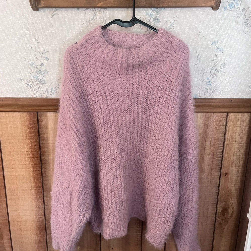 Express Soft Mauve Turtleneck Sweater
